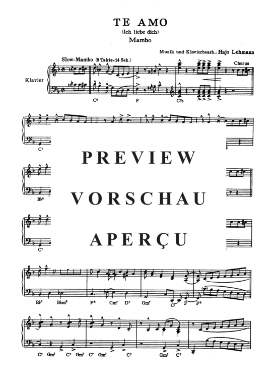Product gallery: Page 4 of 4 Te Amo (Ich liebe dich) , , (piano and vocals)
