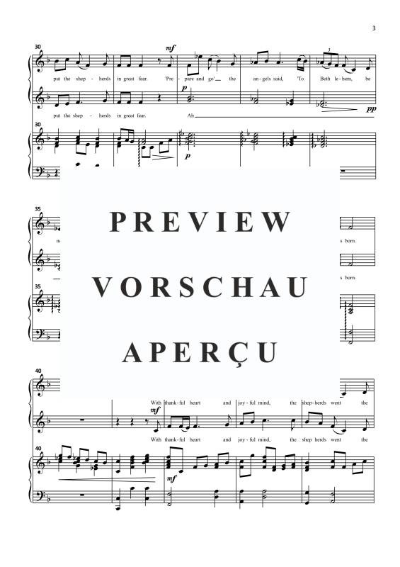 Produktgalerie: Seite 6 von 9 The Wexford Carol, , Frauenchor SSA und Klavier