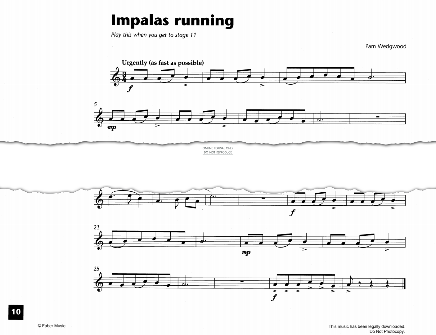 Product gallery: Page 1 of 1 Impalas Running, Pam Wedgwood