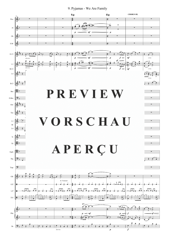 Produktgalerie: Seite 11 von 11 Pyjamas - We Are Family, , Blasorchester