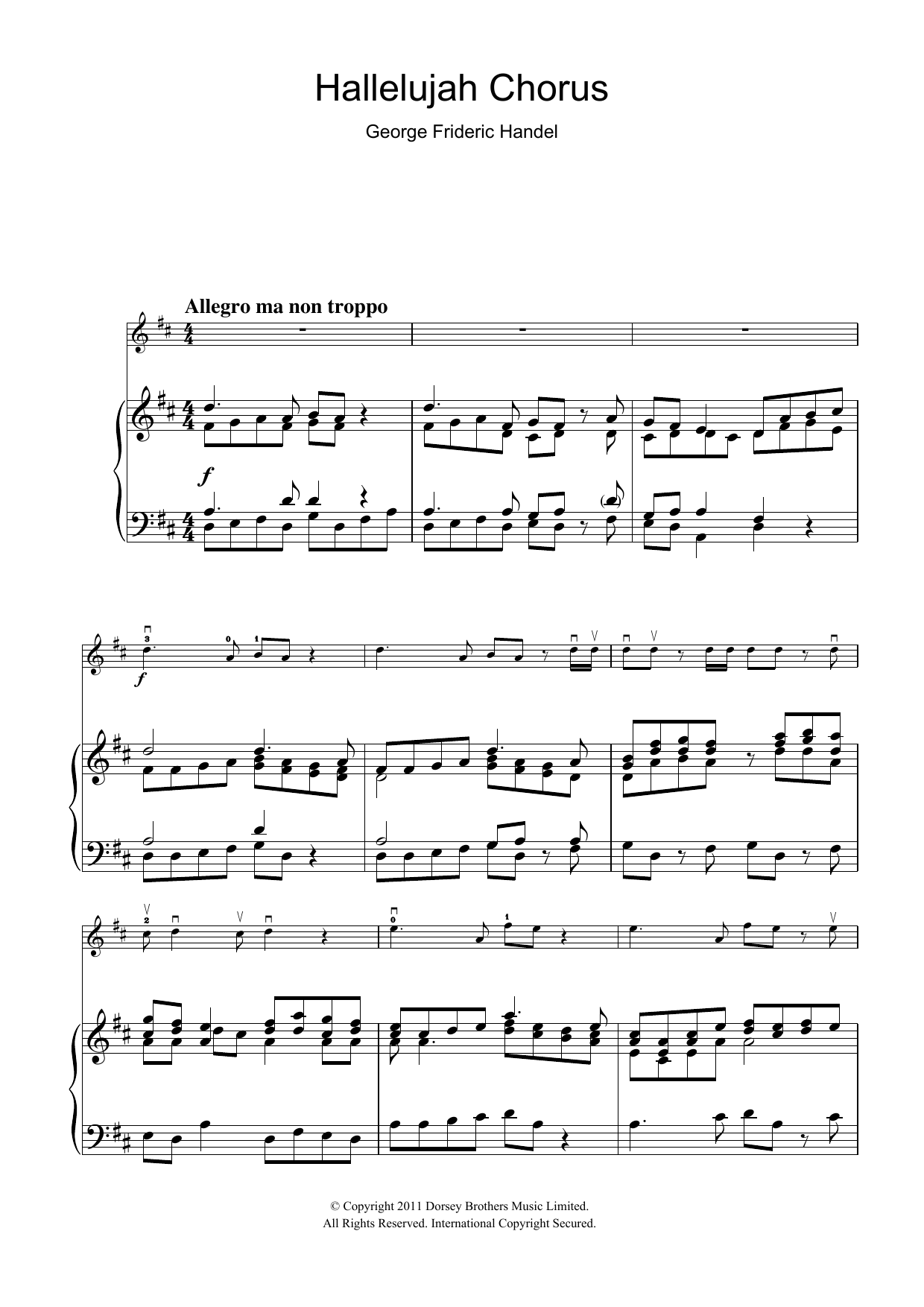 Product gallery: Page 1 of 1 Hallelujah Chorus (from The Messiah), George Frideric Handel