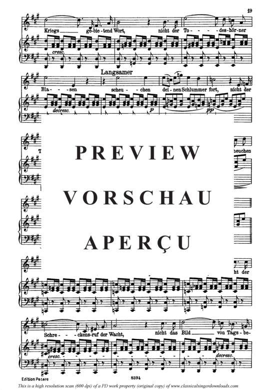 Product gallery: Page 5 of 7 Ellen's Gesang I, D.837, , High Voice and Piano