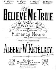 Produktbild zu: Believe Me True
