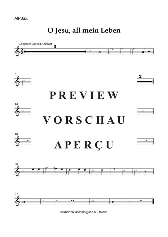 gallery: O Jesu, all mein Leben bist du , , (Alt Saxophon + Orgel)