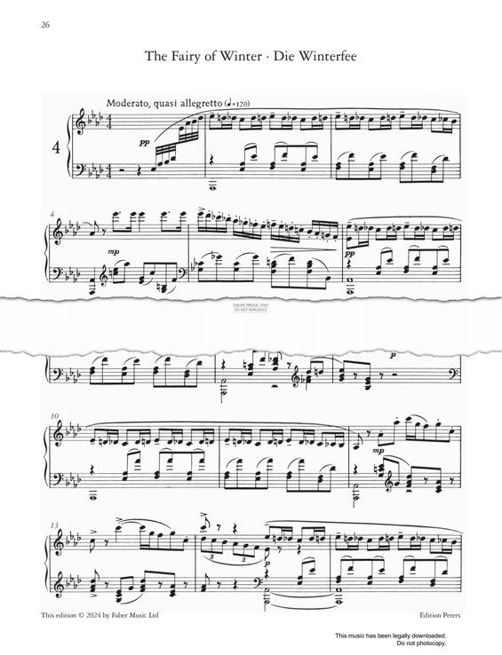 Produktgalerie: Seite 1 von 1 The Fairy Of Winter (from 'Cinderella' Ten Pieces Op.97), Sergei Prokofiev, Klavier