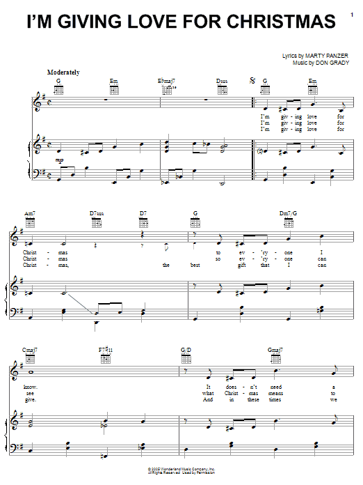 Produktbild zu: I'm Giving Love For Christmas
