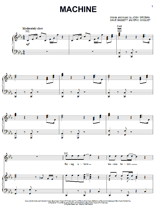 Product gallery: Page 1 of 1 Machine, Josh Groban