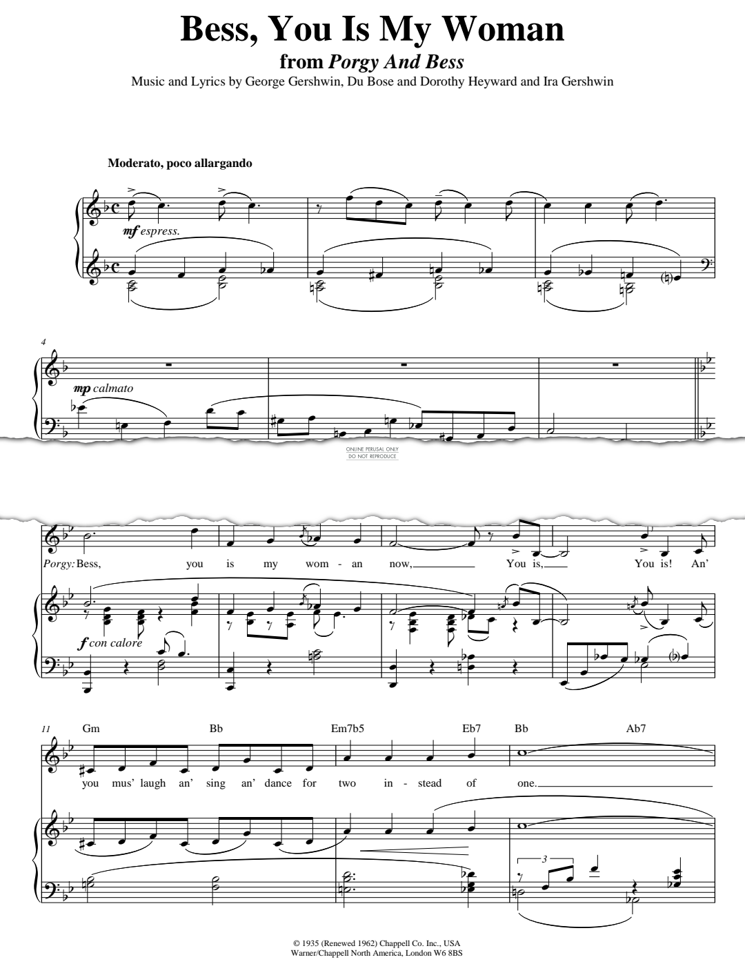 Produktbild zu: Bess, You Is My Woman (from PORGY AND BESS®)