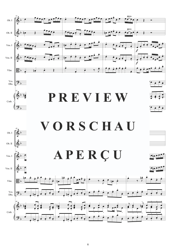 Produktgalerie: Seite 7 von 11 Concerto No.3 in F-Dur Op.9, , 2 Oboen Solo, Streicher Ensemble und Cembalo BC