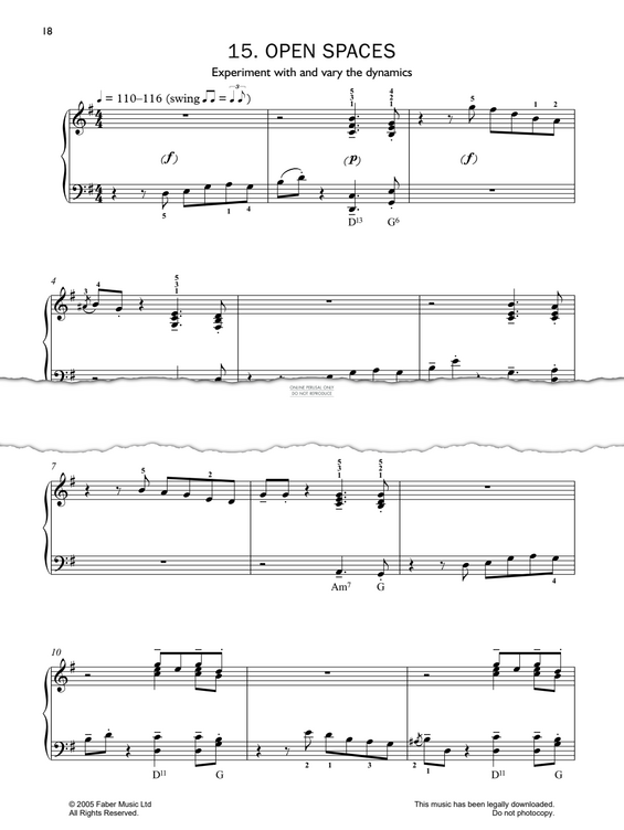 Produktgalerie: Seite 1 von 1 Open Spaces, John Kember, Klavier