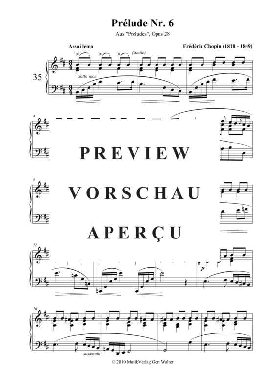 Produktgalerie: Seite 2 von 3 Préludes Nr. 6 & 20 , , Klavier Solo