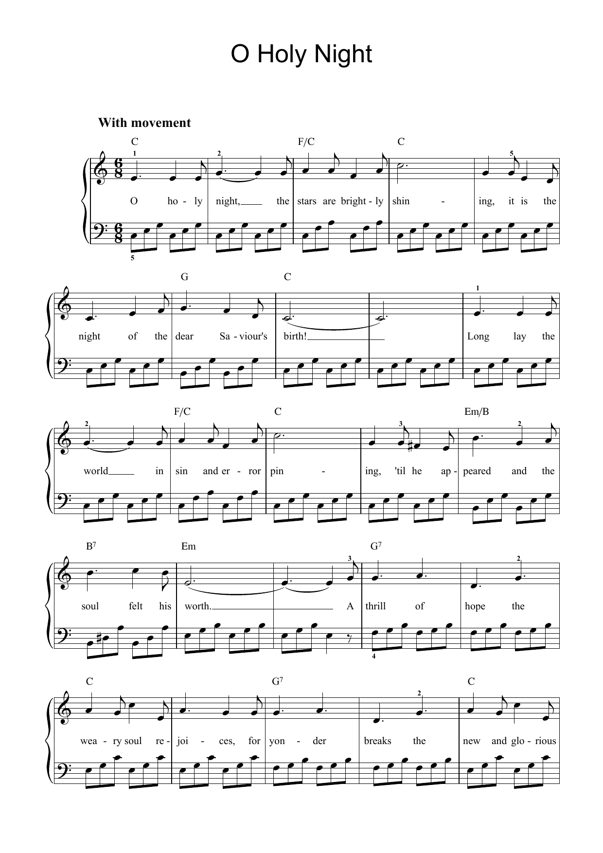 Product gallery: Page 1 of 1 O Holy Night, Adolphe Adam