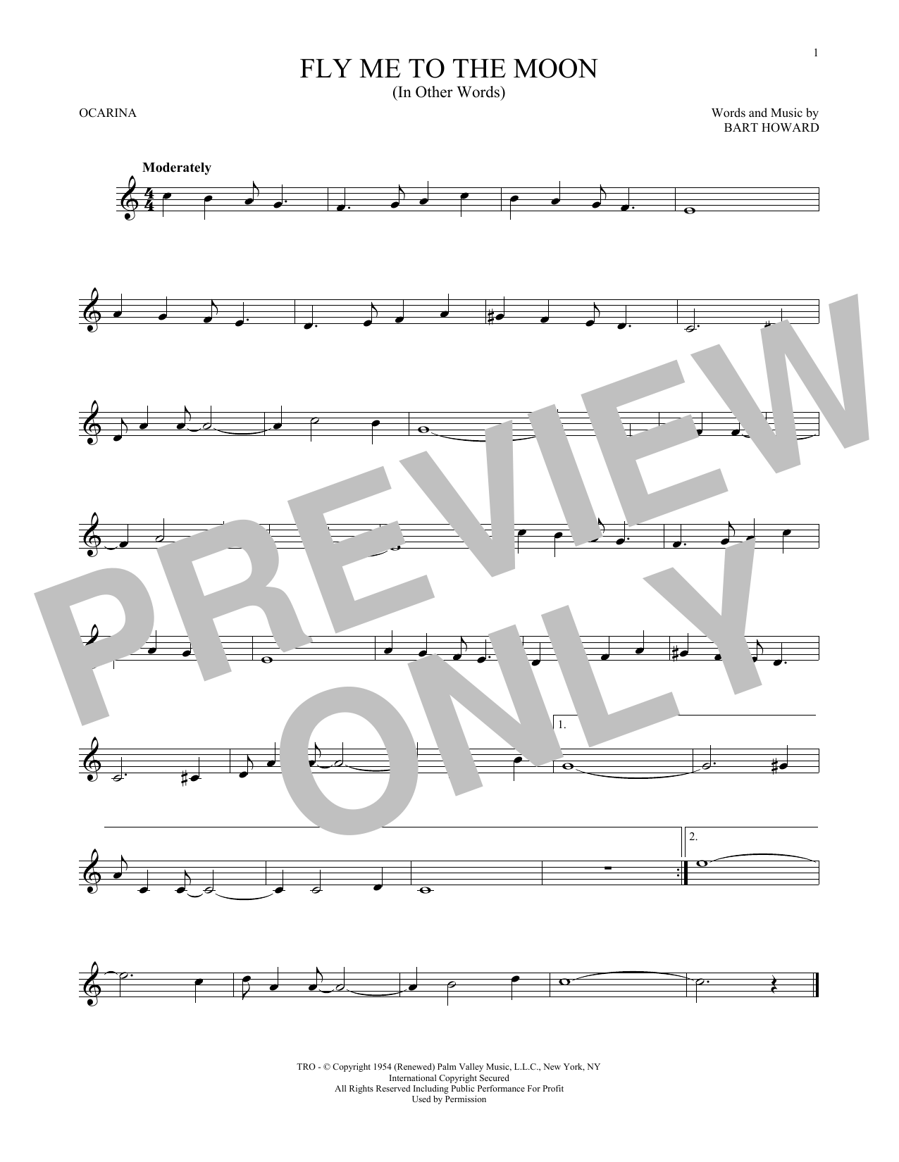 Product gallery: Page 1 of 1 Fly Me To The Moon (In Other Words), Frank Sinatra