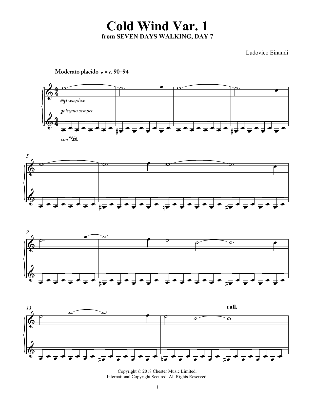 Produktbild zu: Cold Wind Var. 1 (from Seven Days Walking: Day 7)