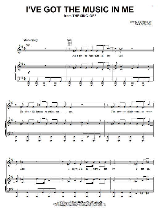 Produktgalerie: Seite 1 von 1 I've Got The Music In Me, Kiki Dee, Gesang, Gitarre, Klavier