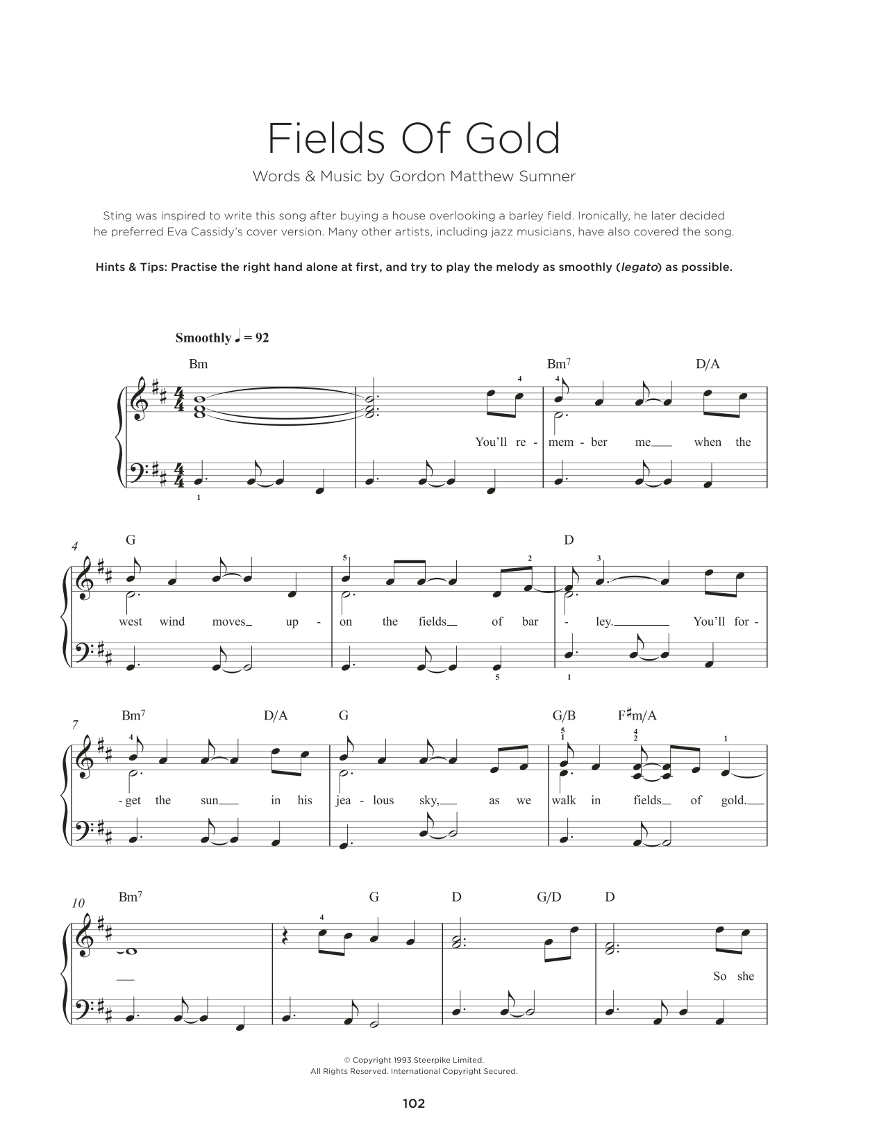 Produktbild zu:  Fields Of Gold - Sting
