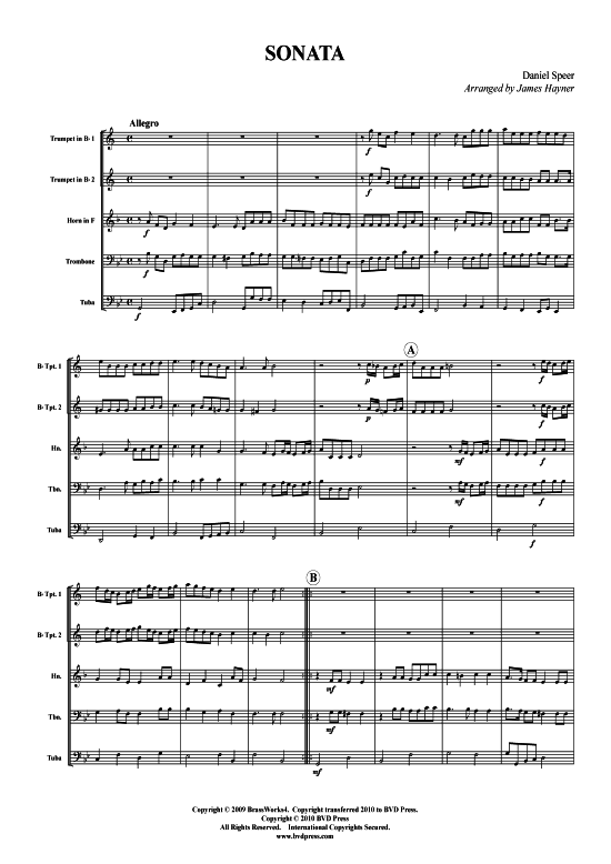 Produktbild zu: Sonata Daniel Speer