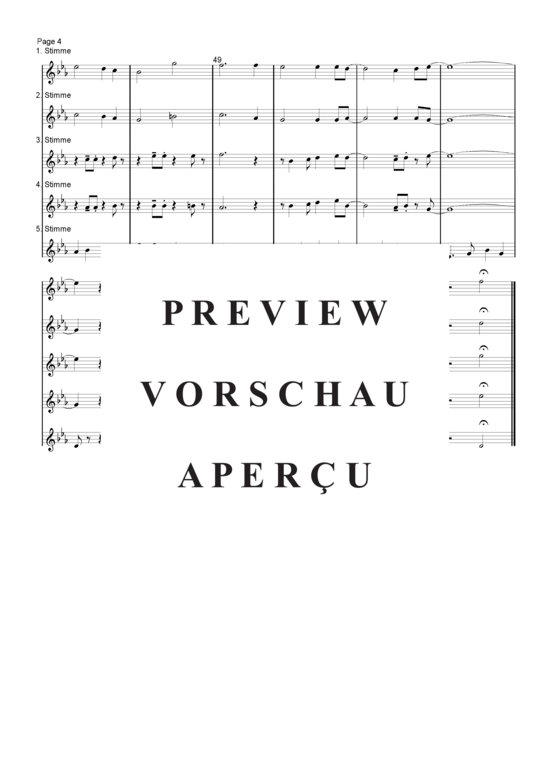 Produktgalerie: Seite 5 von 21 Lorelei-Lied + Swing , , (Blechbläser Quintett - Flexible Besetzung + Schlagzeug)