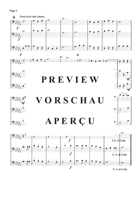 Product gallery: Page 4 of 21 German-Schunkel-Medley , Blasorchester Fatamo, (trombone/tenor horn trio)