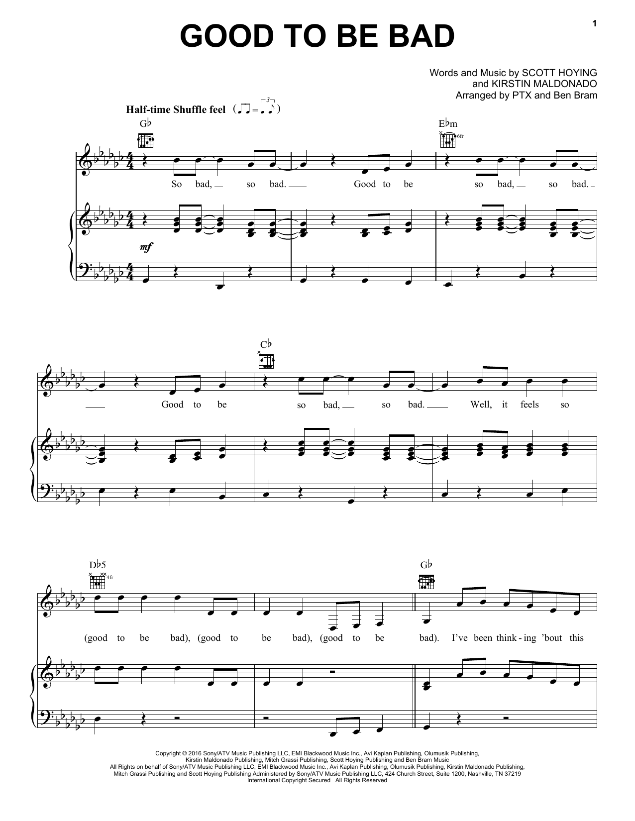 Product gallery: Page 1 of 1 Good To Be Bad, Pentatonix