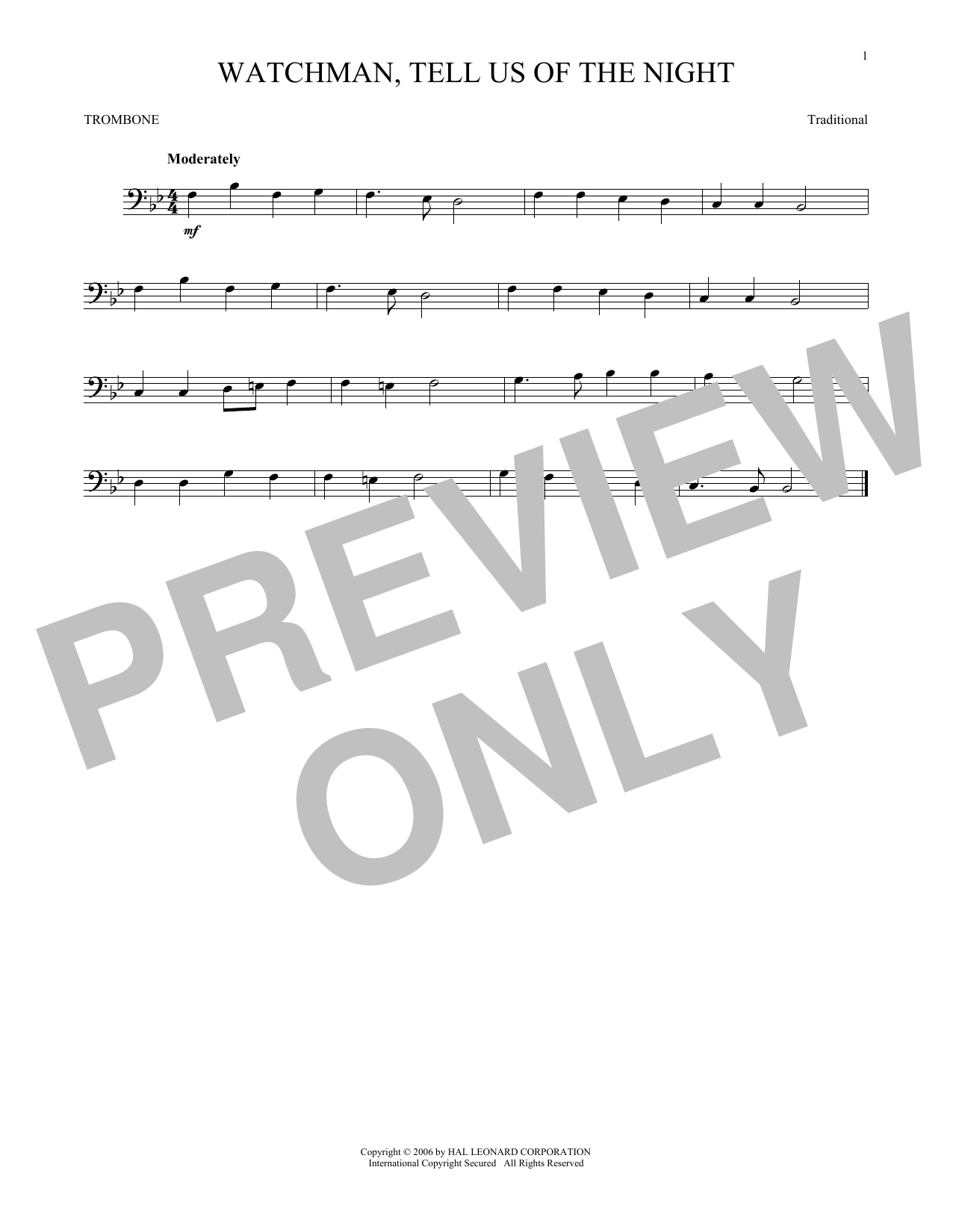 Product gallery: Page 1 of 1 Watchman, Tell Us Of The Night, Traditional