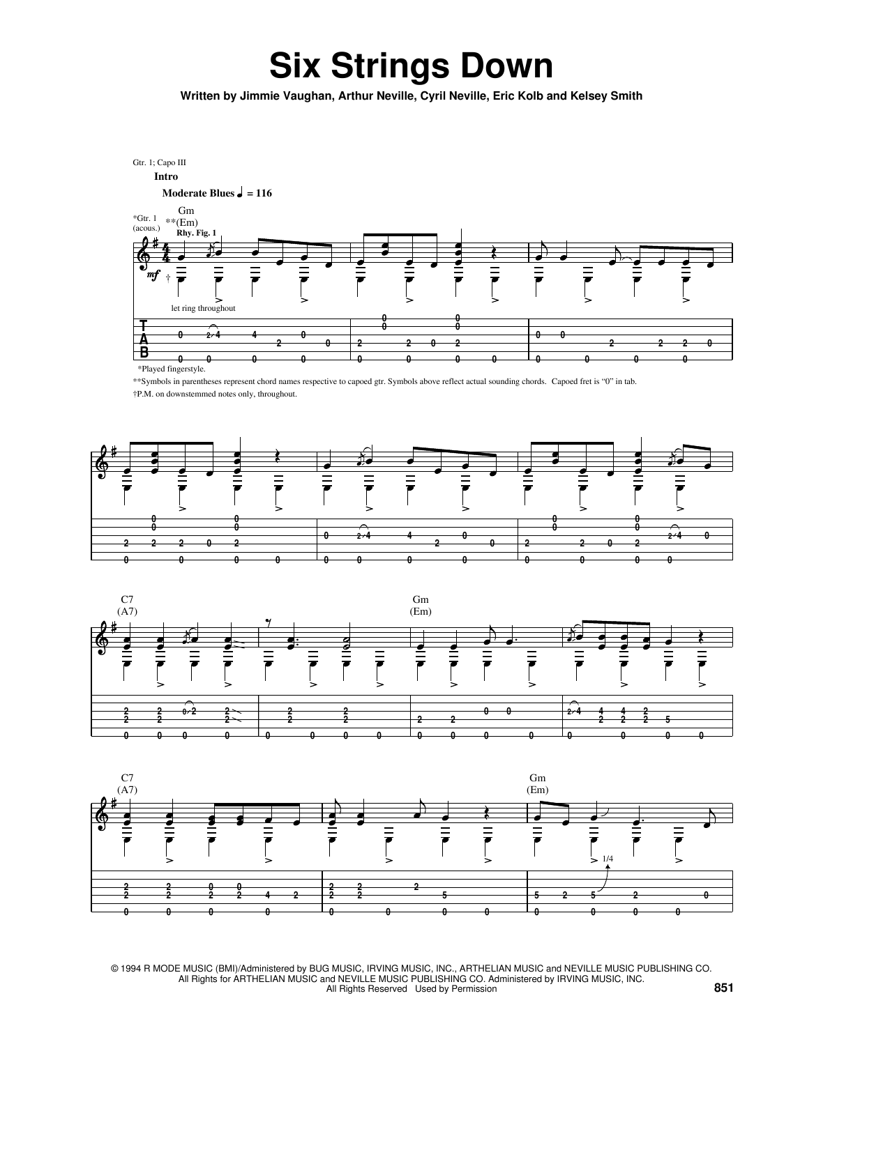 Produktbild zu: Six Strings Down