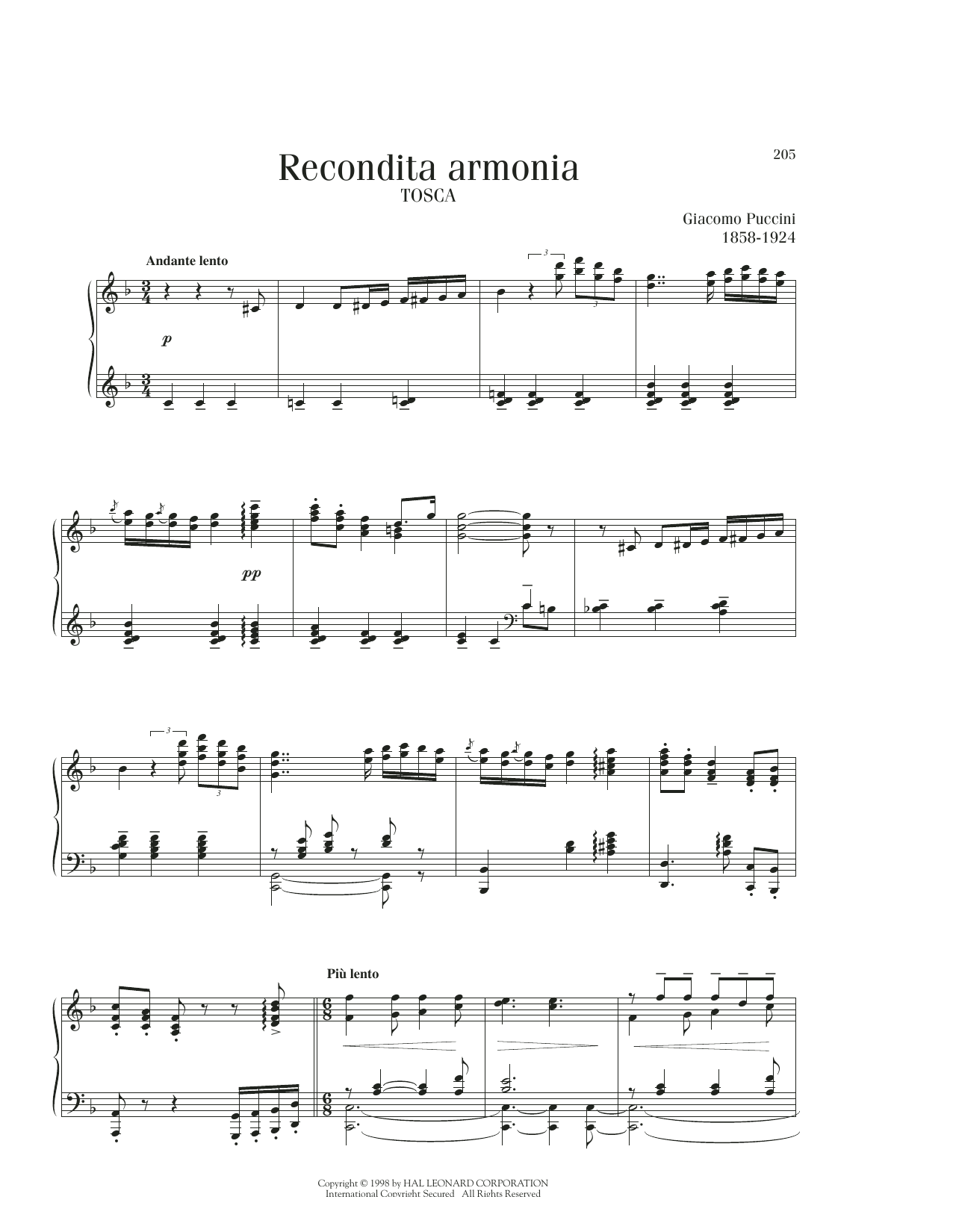 Produktbild zu: Recondita Armonia