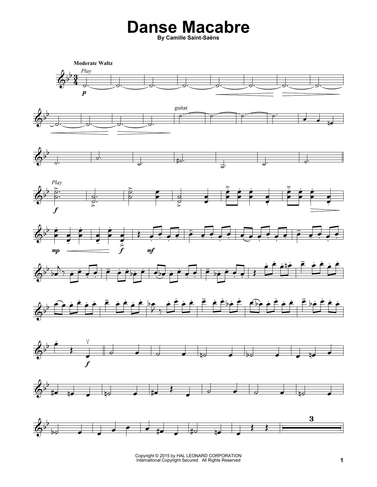 Product gallery: Page 1 of 1 Danse Macabre, Camille Saint-Saens