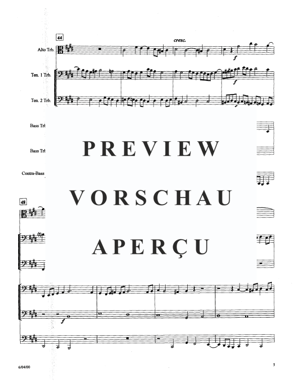 Produktgalerie: Seite 8 von 11 Ich rufe zu dir, Herr Jesu Christ, BWV 686, , BlechblÀser Sextett