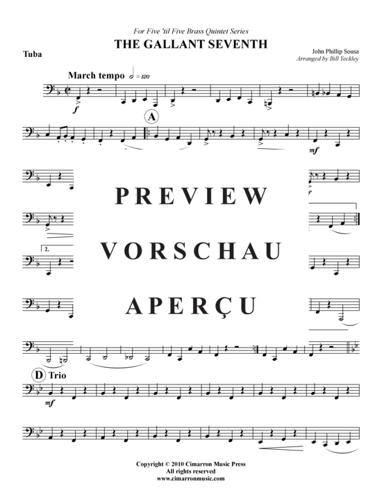 Produktgalerie: Seite 14 von 15 Gallant Seventh, The , , (Blechbläserquintett)