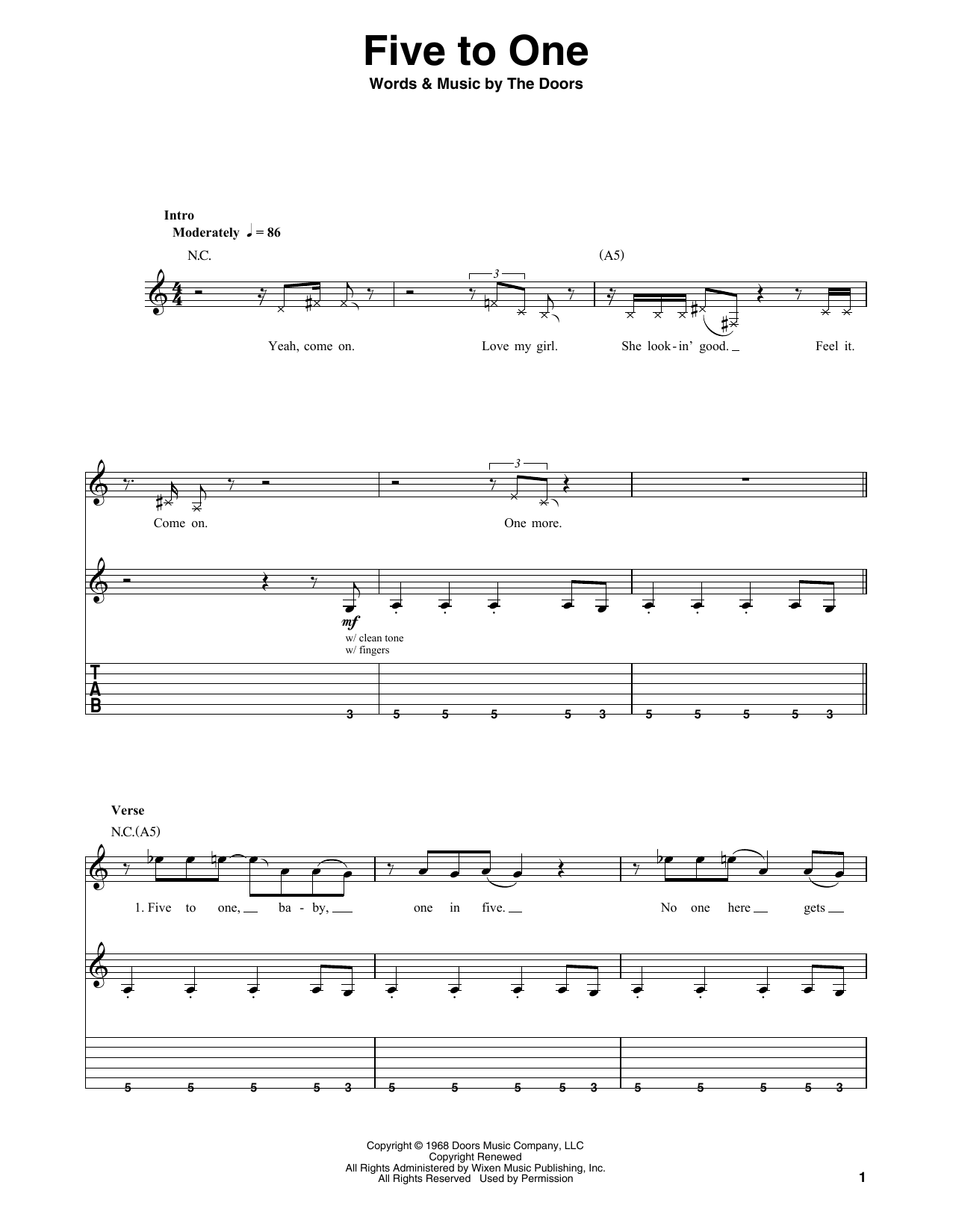 Produktbild zu: Five To One