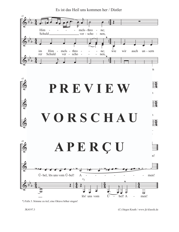 gallery: Es ist das Heil uns kommen her (Der Jahrkreis, Op.5, Nr.33), , Frauenchor SSA