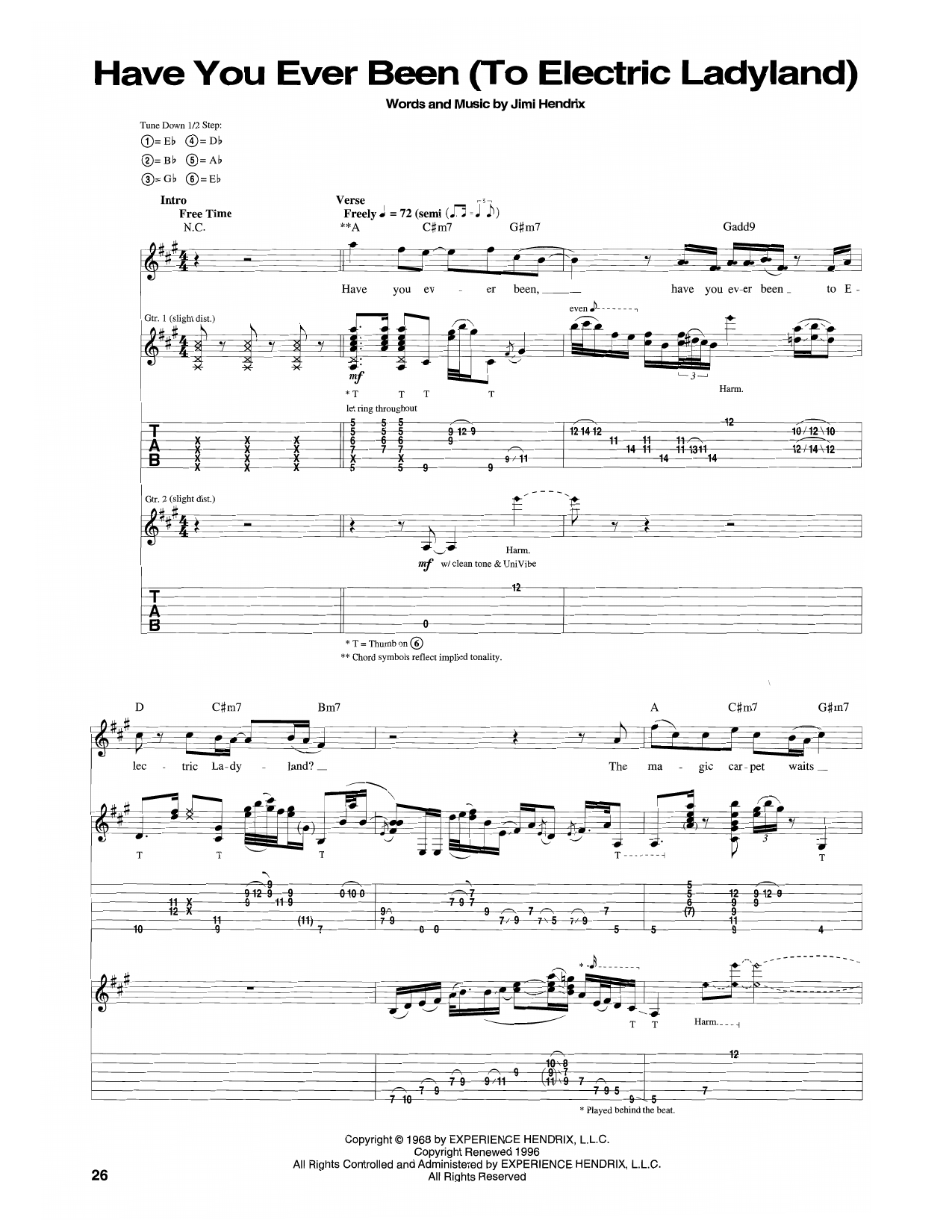 Product gallery: Page 1 of 1 Have You Ever Been (To Electric Ladyland), Jimi Hendrix