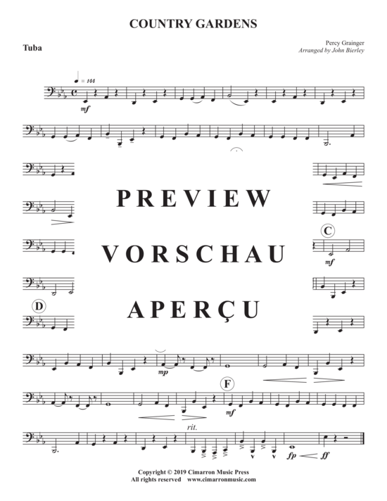 Produktgalerie: Seite 11 von 11 Country Gardens , , (Blechbläser Quintett)