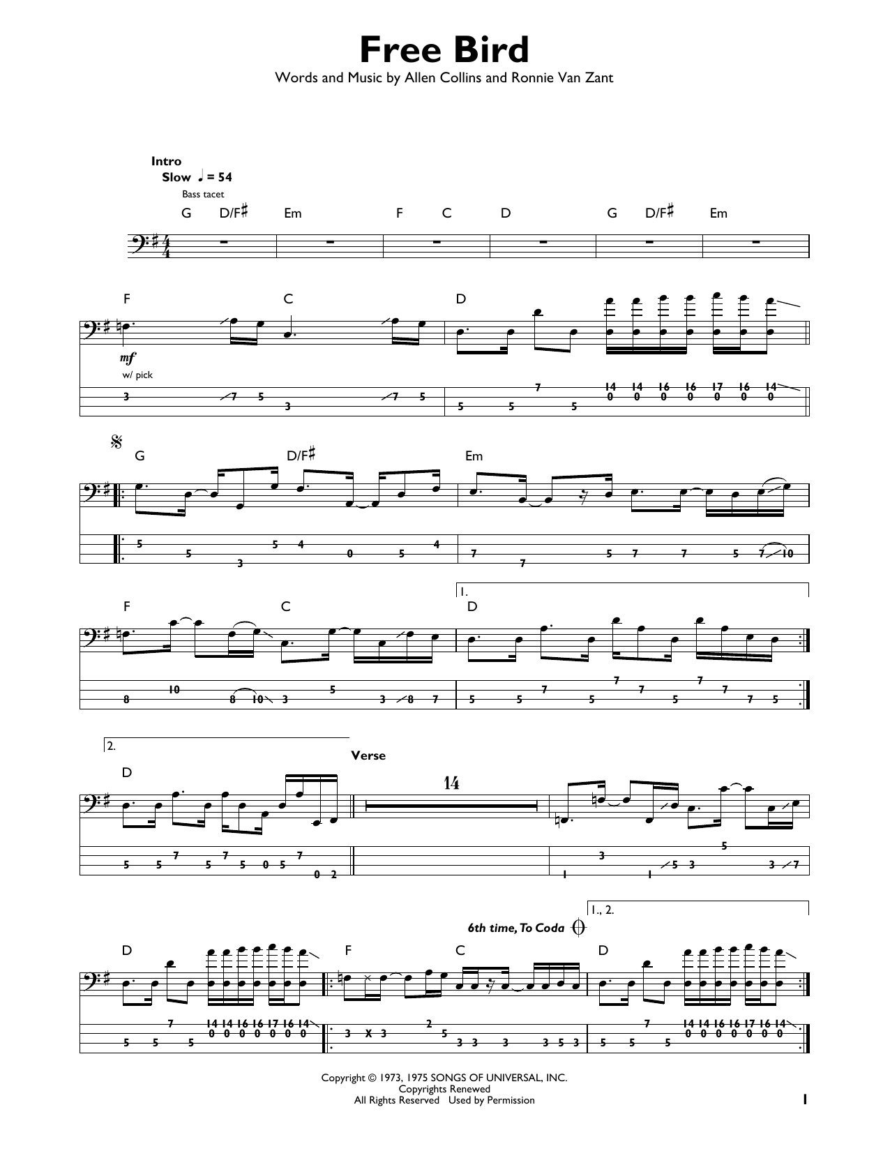 Product gallery: Page 1 of 1 Free Bird, Lynyrd Skynyrd