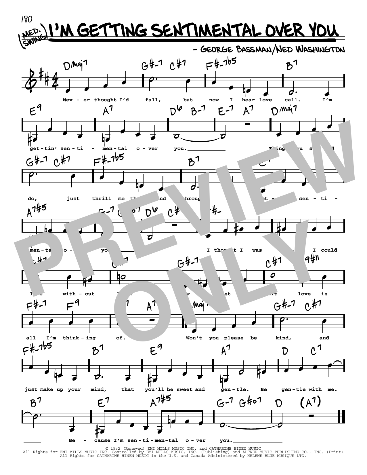 Produktbild zu: I'm Getting Sentimental Over You (Low Voice)