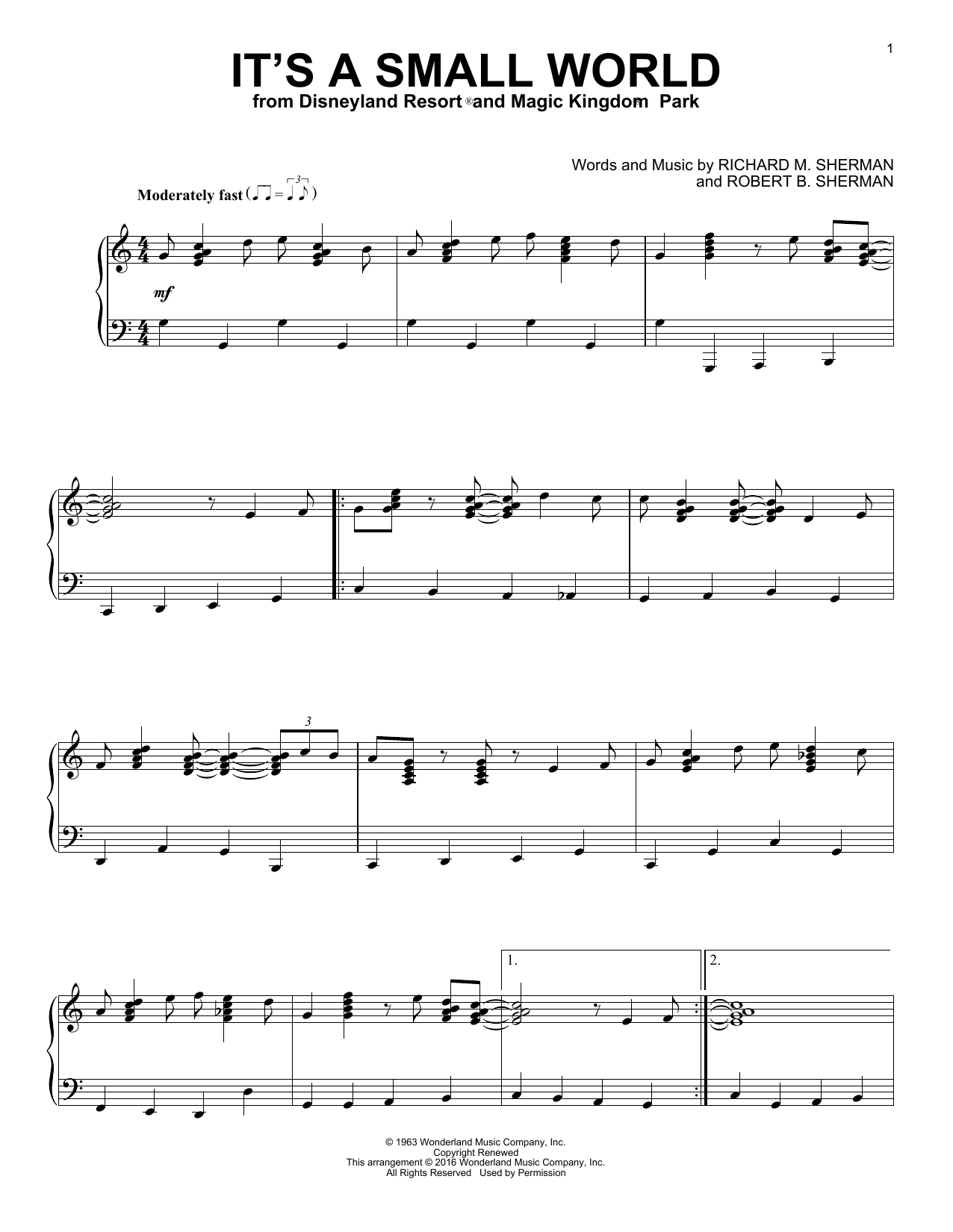 Produktbild zu: It's A Small World [Jazz version]