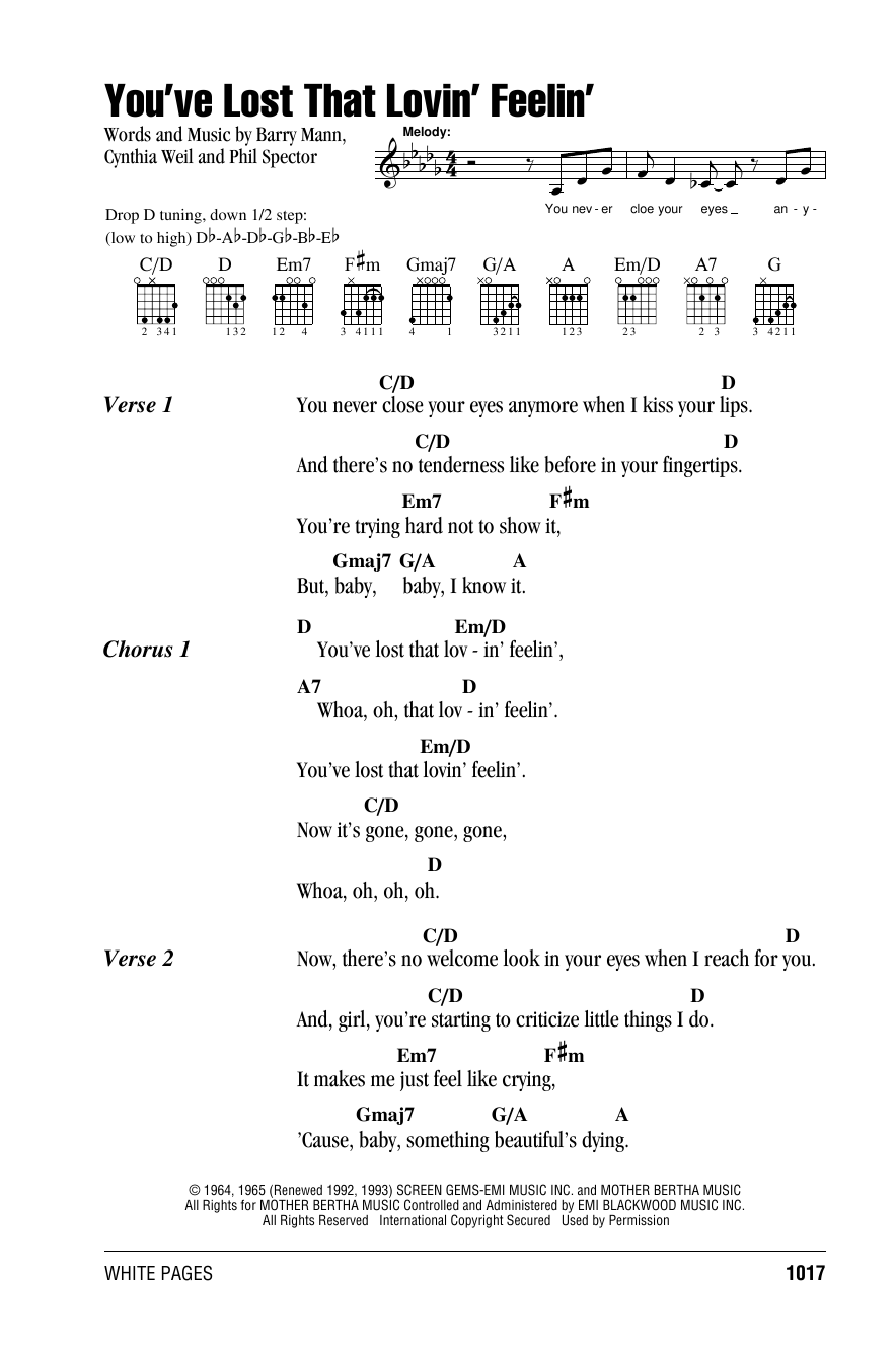 Produktgalerie: Seite 1 von 1 You've Lost That Lovin' Feelin', The Righteous Brothers, Gitarre