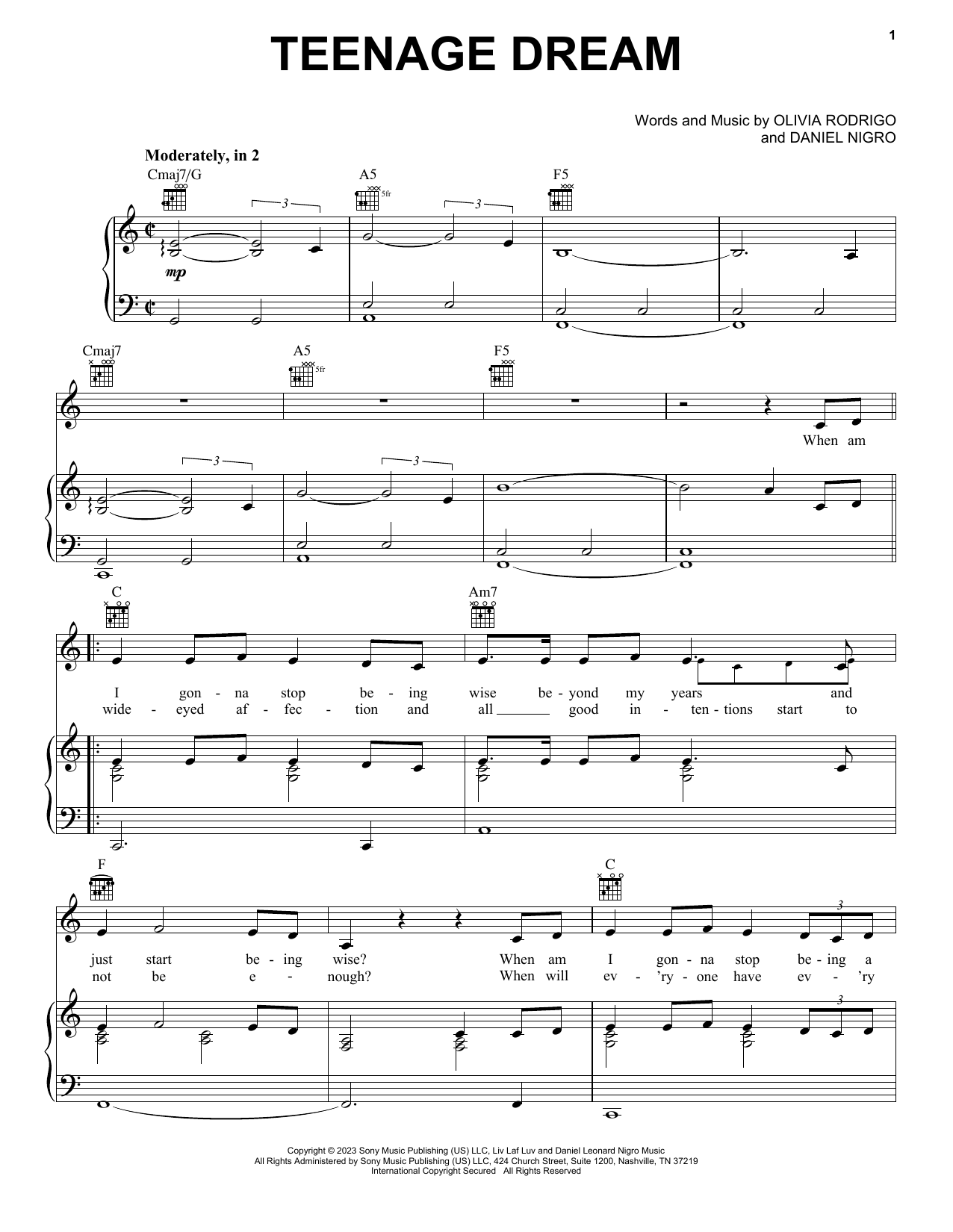 Produktbild zu: teenage dream