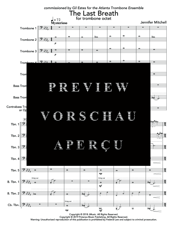 Produktgalerie: Seite 5 von 11 Last Breath, The, , (Ensemble 5x Posaune, 2x Bass Posaune + Contrabass Posaune/Tuba)