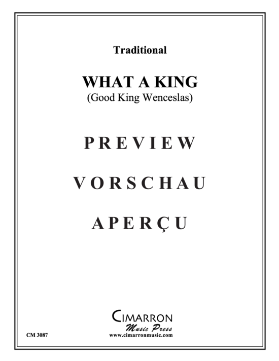 Produktgalerie: Seite 2 von 21 What a King , , (Doppeltes Blechbläserquintett)