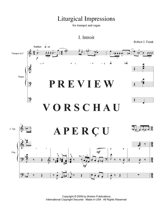 Produktgalerie: Seite 4 von 21 Liturgical Impressions , , (Trompete in C und Orgel)