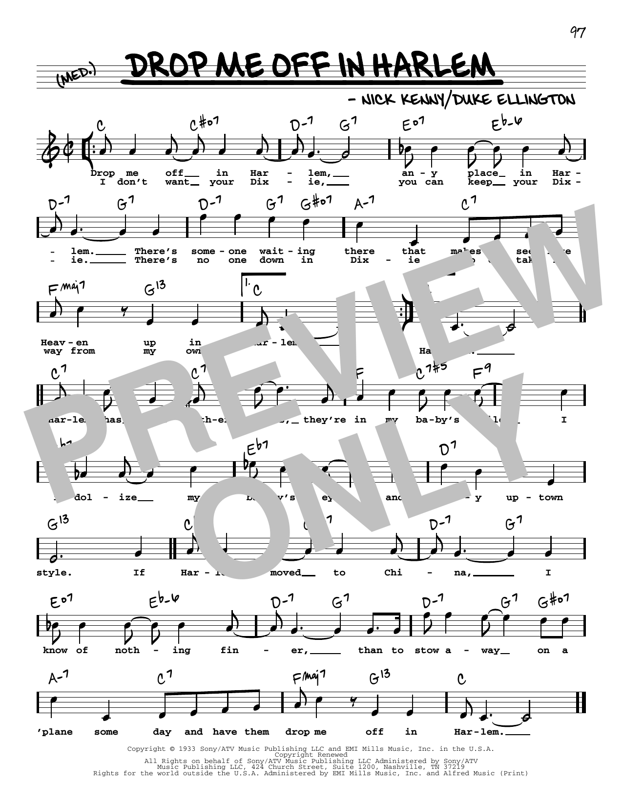 Produktbild zu: Drop Me Off In Harlem (High Voice)