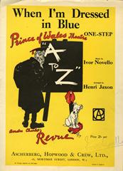 cover: When I'm Dressed In Blue (from 'A To Z'), Ivor Novello, Klavier