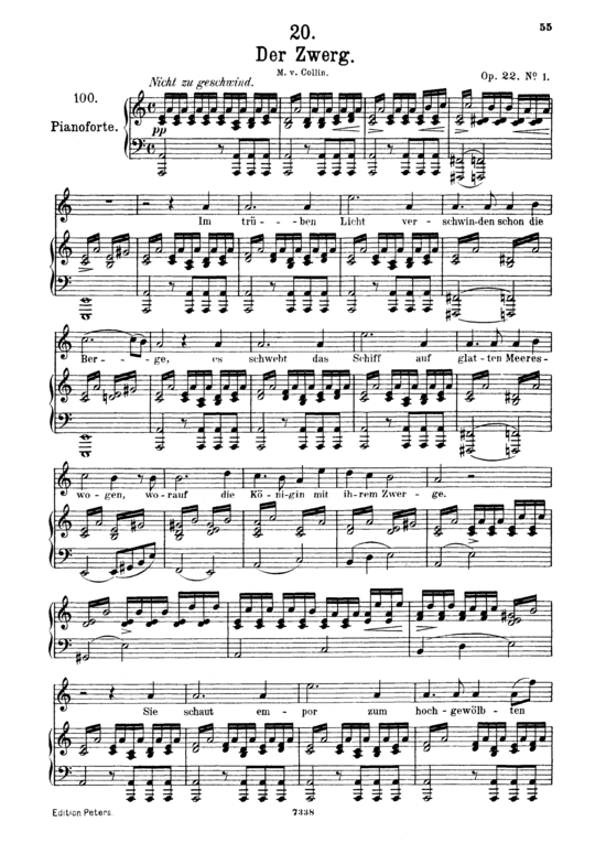 Product picture to: Der Zwerg D.771Franz Schubert