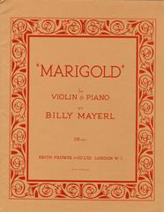 cover: Marigold, Billy Mayerl, Klavier, Violine