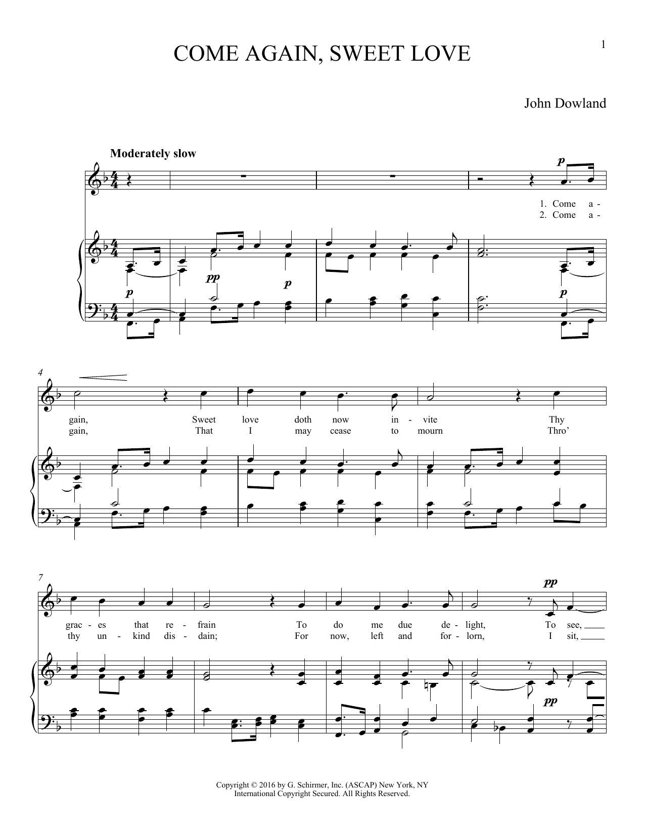 Produktbild zu: Come Again, Sweet Love