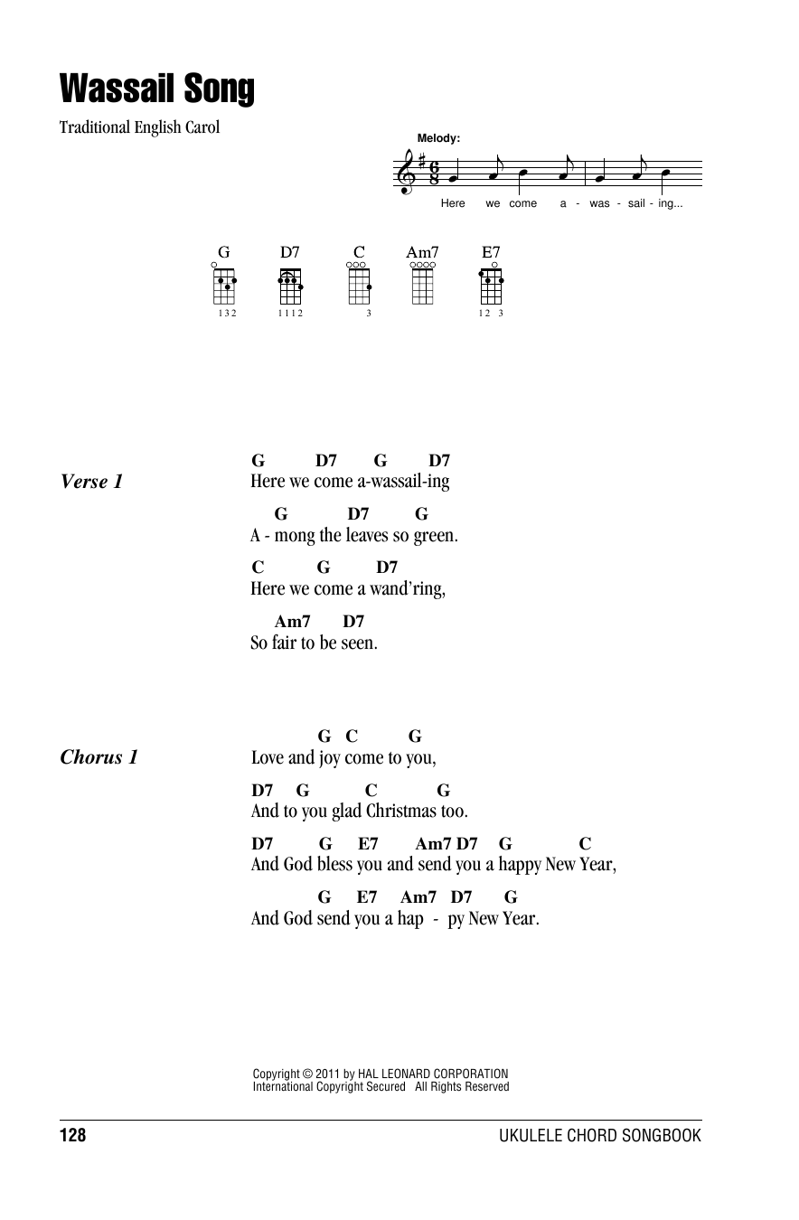 Product gallery: Page 1 of 1 Wassail Song, Traditional English Carol