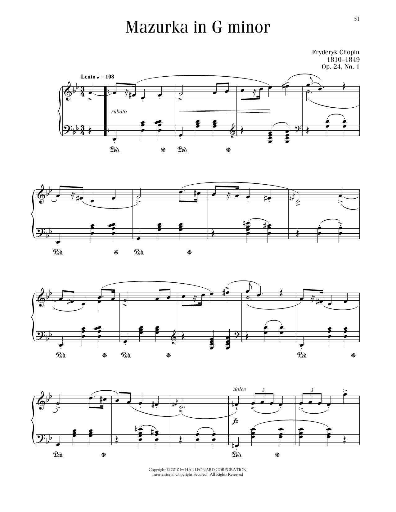Product picture to: Mazurka, Op. 24, No. 1