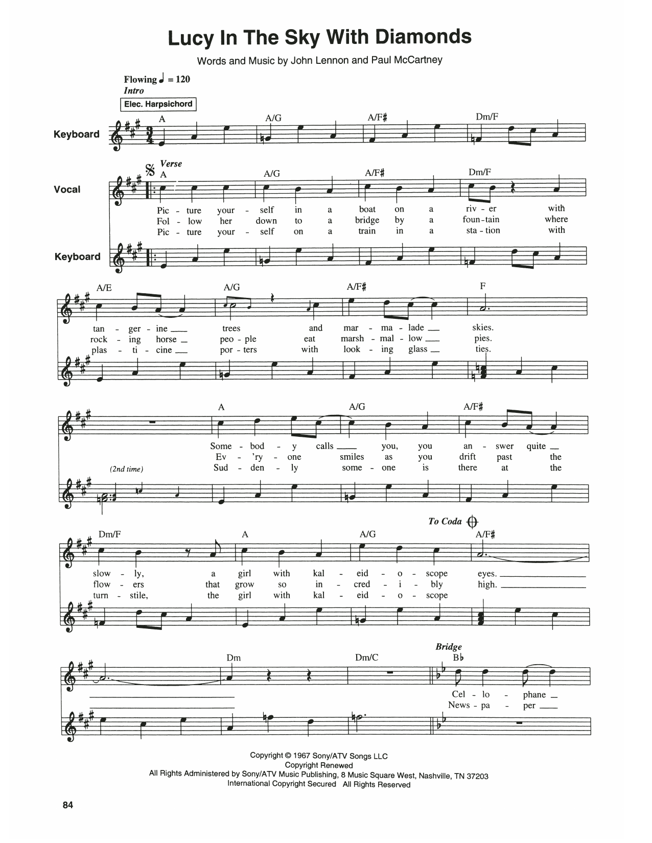 Product gallery: Page 1 of 1 Lucy In The Sky With Diamonds, The Beatles